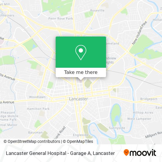 Lancaster General Hospital - Garage A map