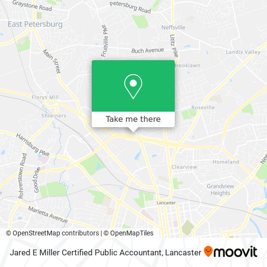 Jared E Miller Certified Public Accountant map