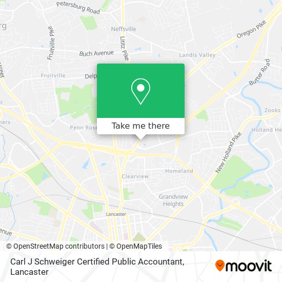 Carl J Schweiger Certified Public Accountant map