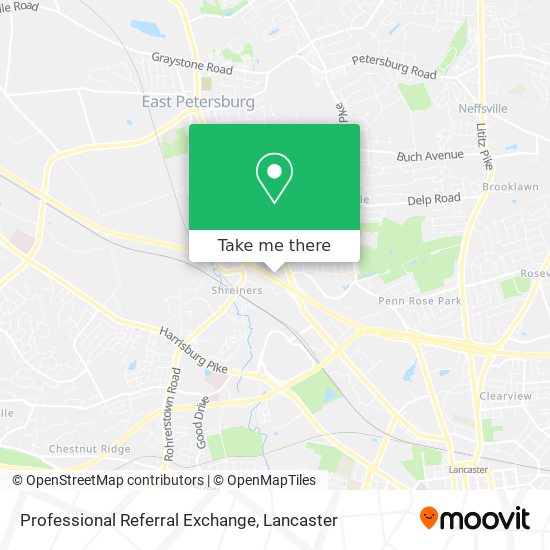 Professional Referral Exchange map