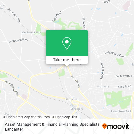 Asset Management & Financial Planning Specialists map