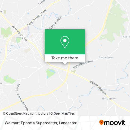 Mapa de Walmart Ephrata Supercenter