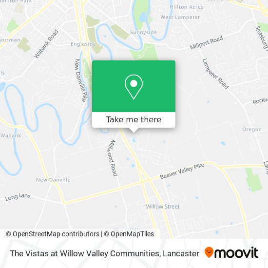 The Vistas at Willow Valley Communities map