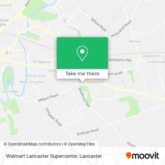 Mapa de Walmart Lancaster Supercenter