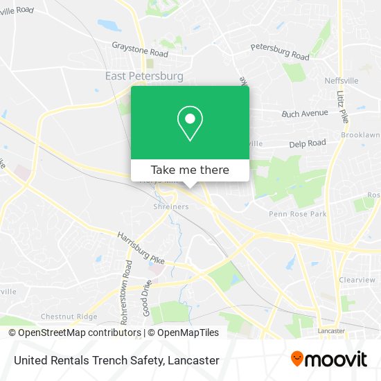 Mapa de United Rentals Trench Safety