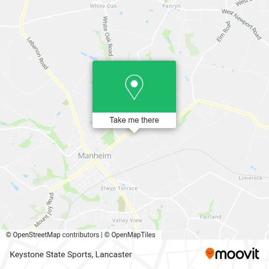 Keystone State Sports map