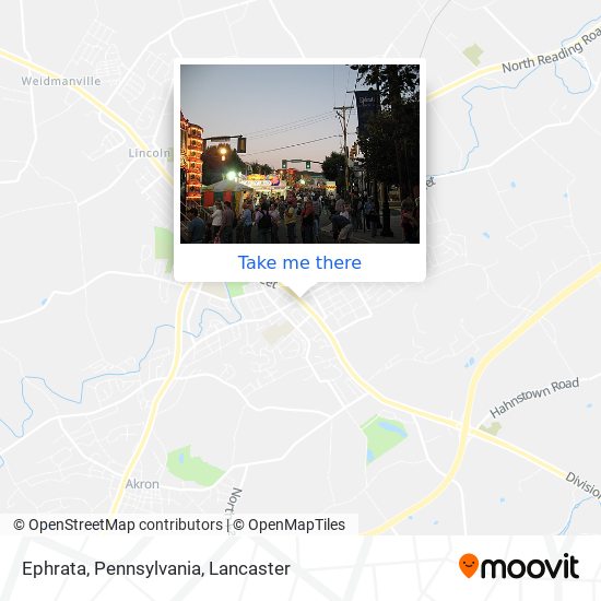 Ephrata, Pennsylvania map