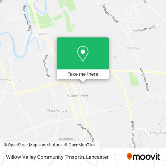 Willow Valley Community Trnsprtn map