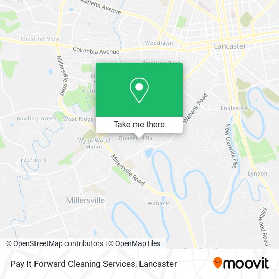 Pay It Forward Cleaning Services map