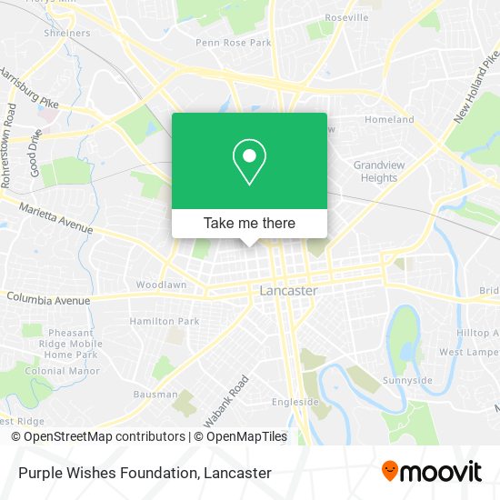 Purple Wishes Foundation map