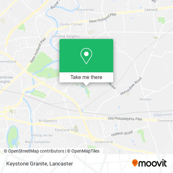 Mapa de Keystone Granite