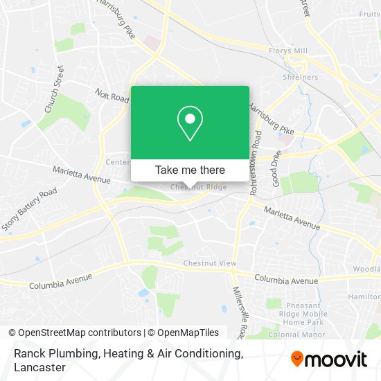 Ranck Plumbing, Heating & Air Conditioning map