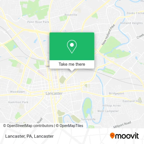 Lancaster, PA map