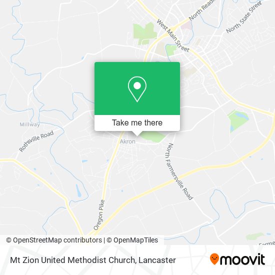 Mt Zion United Methodist Church map