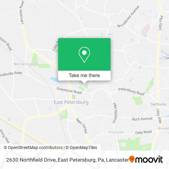 2630 Northfield Drive, East Petersburg, Pa map