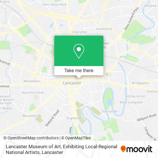 Lancaster Museum of Art, Exhibiting Local-Regional National Artists map