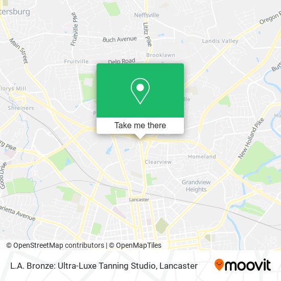 L.A. Bronze: Ultra-Luxe Tanning Studio map