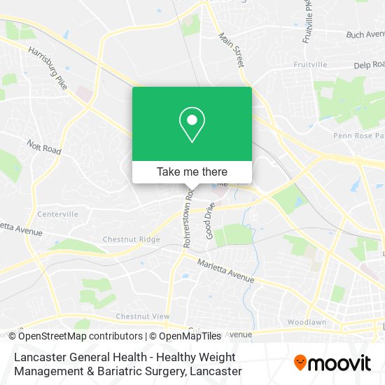 Lancaster General Health - Healthy Weight Management & Bariatric Surgery map