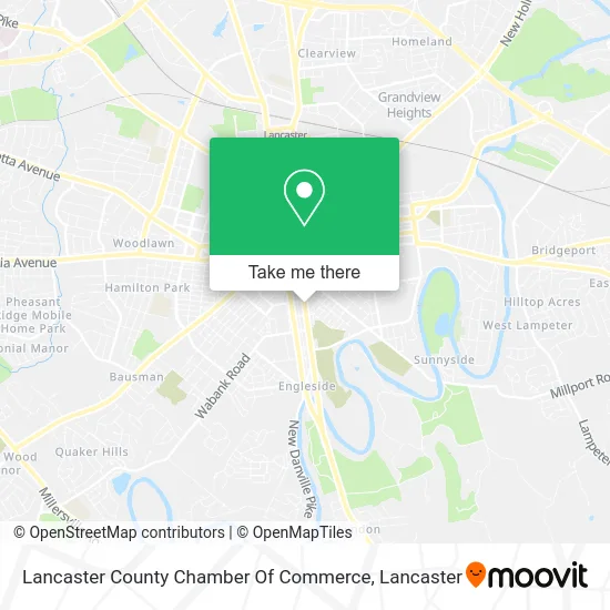 Lancaster County Chamber Of Commerce map