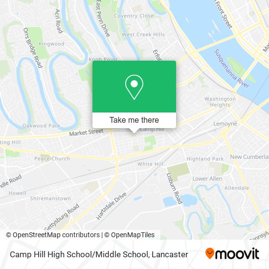 Mapa de Camp Hill High School / Middle School