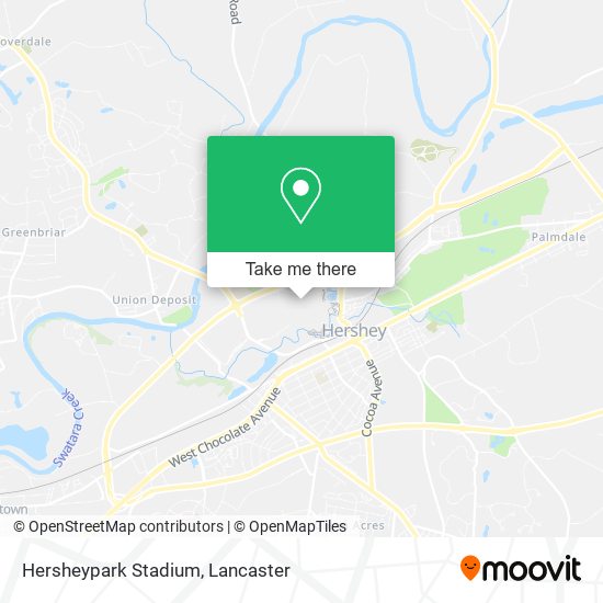 Mapa de Hersheypark Stadium