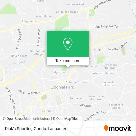 Dick's Sporting Goods map