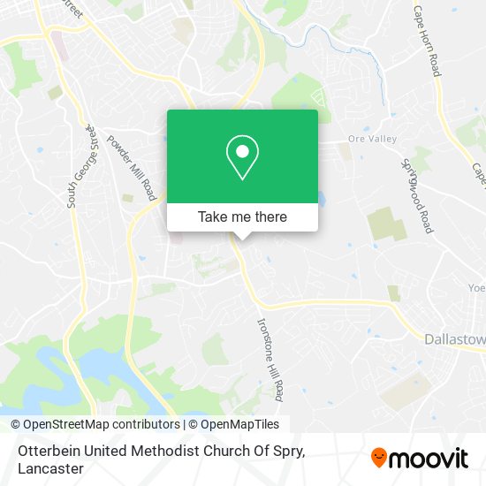 Otterbein United Methodist Church Of Spry map