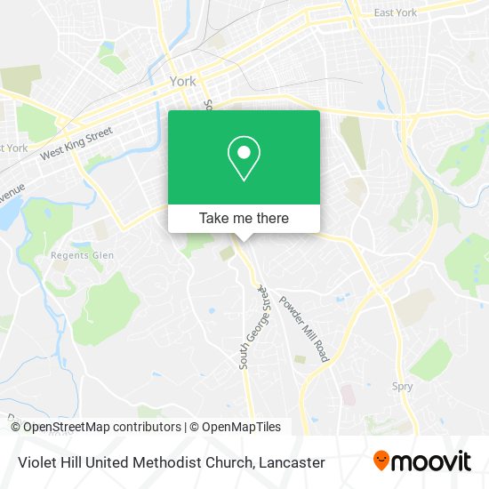 Violet Hill United Methodist Church map
