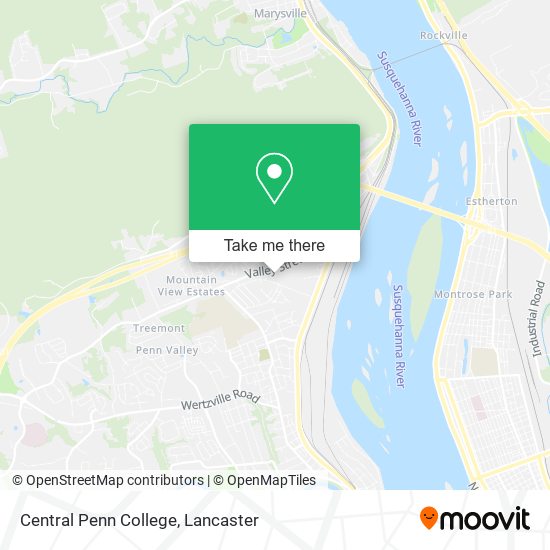 Central Penn College map