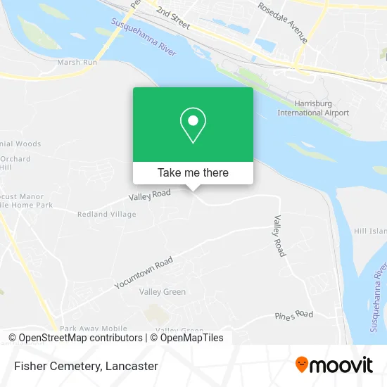 Fisher Cemetery map
