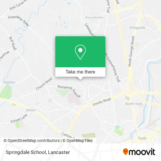 Springdale School map