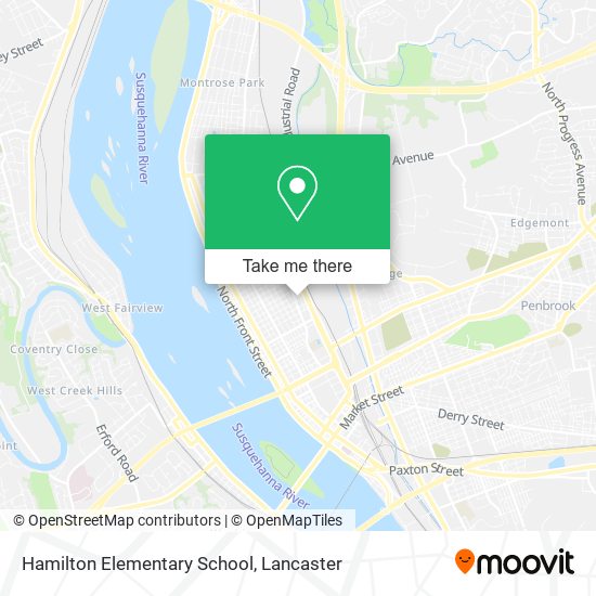 Hamilton Elementary School map