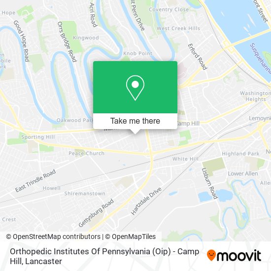 Orthopedic Institutes Of Pennsylvania (Oip) - Camp Hill map