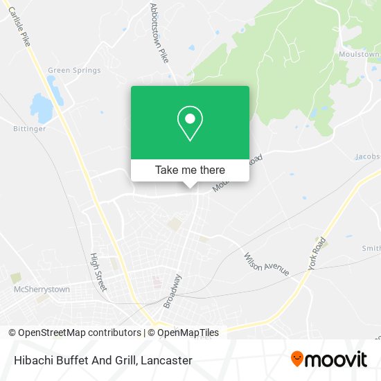 Mapa de Hibachi Buffet And Grill
