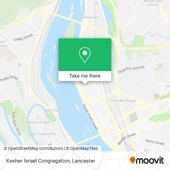 Kesher Israel Congregation map