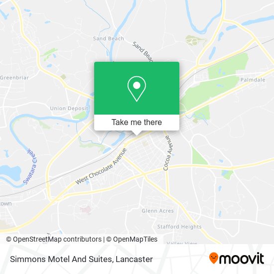 Simmons Motel And Suites map