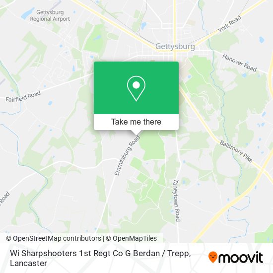 Mapa de Wi Sharpshooters 1st Regt Co G Berdan / Trepp