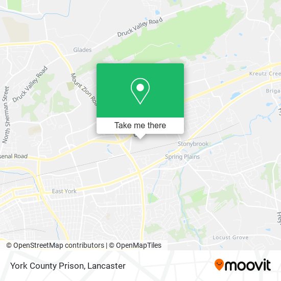York County Prison map