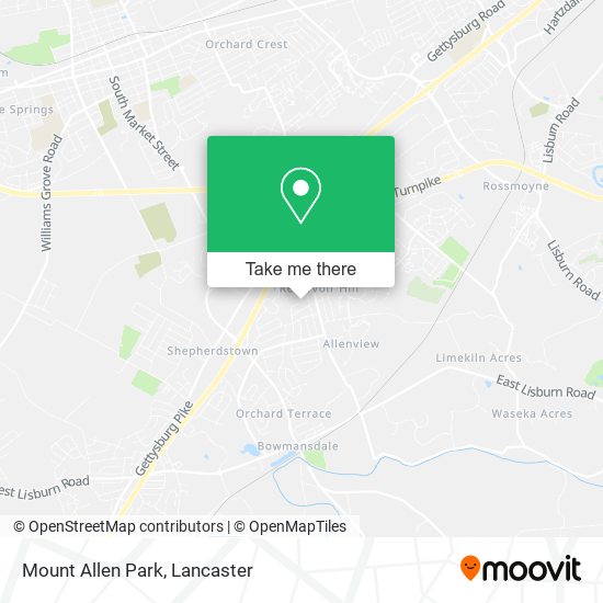 Mapa de Mount Allen Park