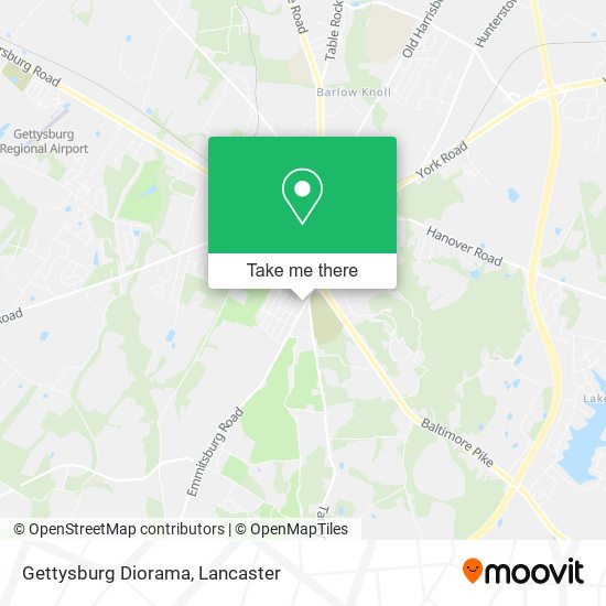Gettysburg Diorama map