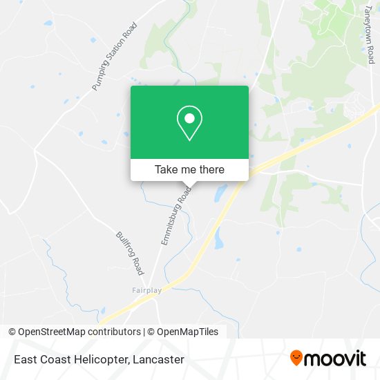 East Coast Helicopter map