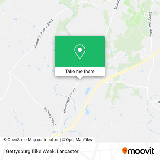 Gettysburg Bike Week map