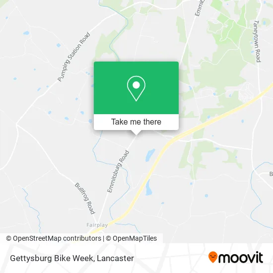 Gettysburg Bike Week map