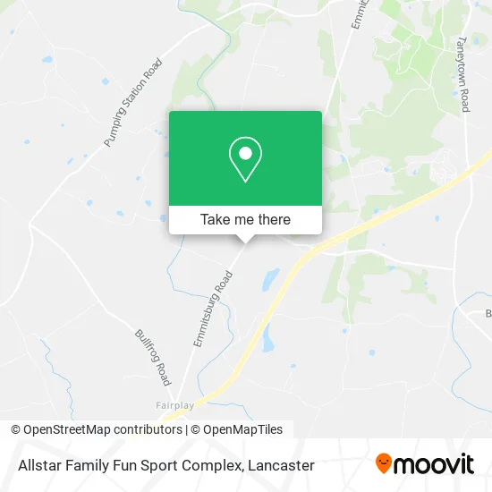 Allstar Family Fun Sport Complex map