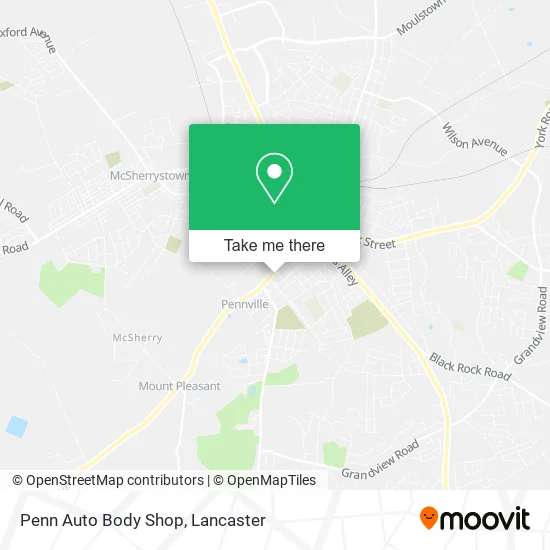 Penn Auto Body Shop map