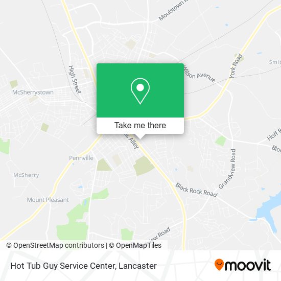 Hot Tub Guy Service Center map
