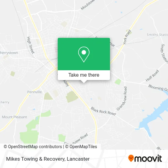 Mikes Towing & Recovery map