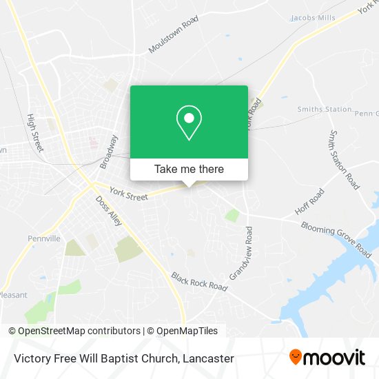 Mapa de Victory Free Will Baptist Church