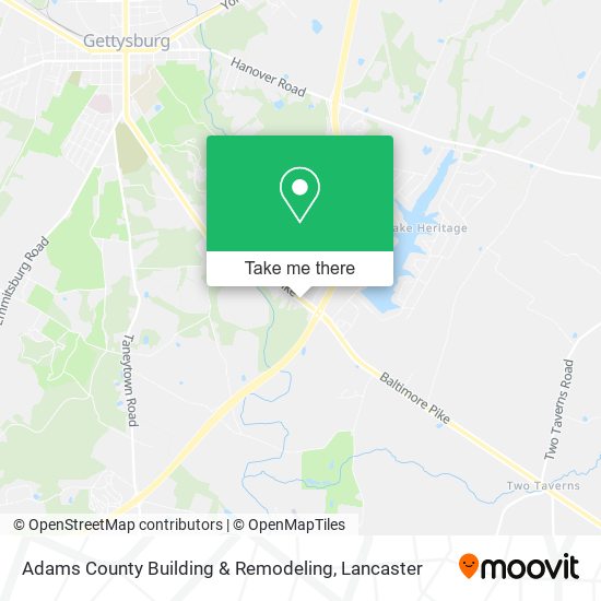 Adams County Building & Remodeling map