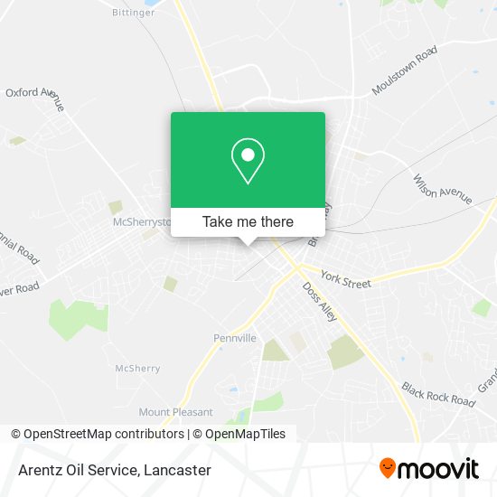 Arentz Oil Service map